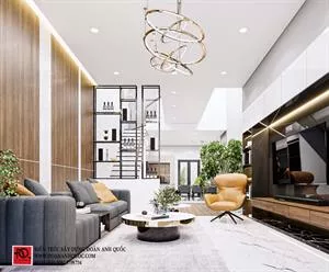 Thiết kế nội thất Phan Thiết mẫu nhà phố hiện đại 3 tầng 